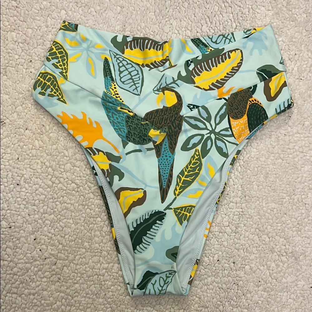 Aerie Tropical Print Bikini Bottom